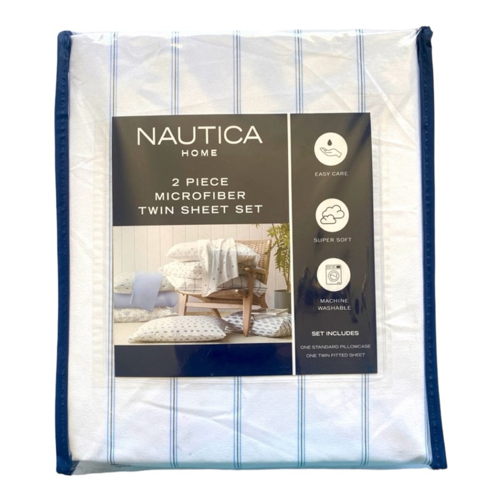 NAUTICA HOME 2 Piece‎ Microfiber Twin Sheet Set